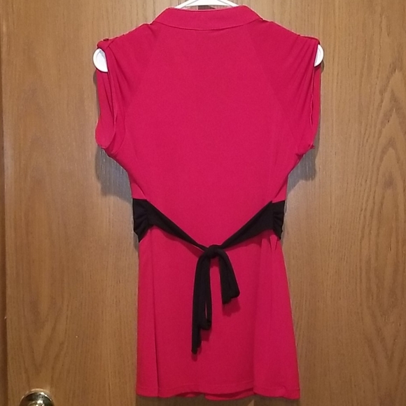 Dressy red vanity top - Picture 2 of 6